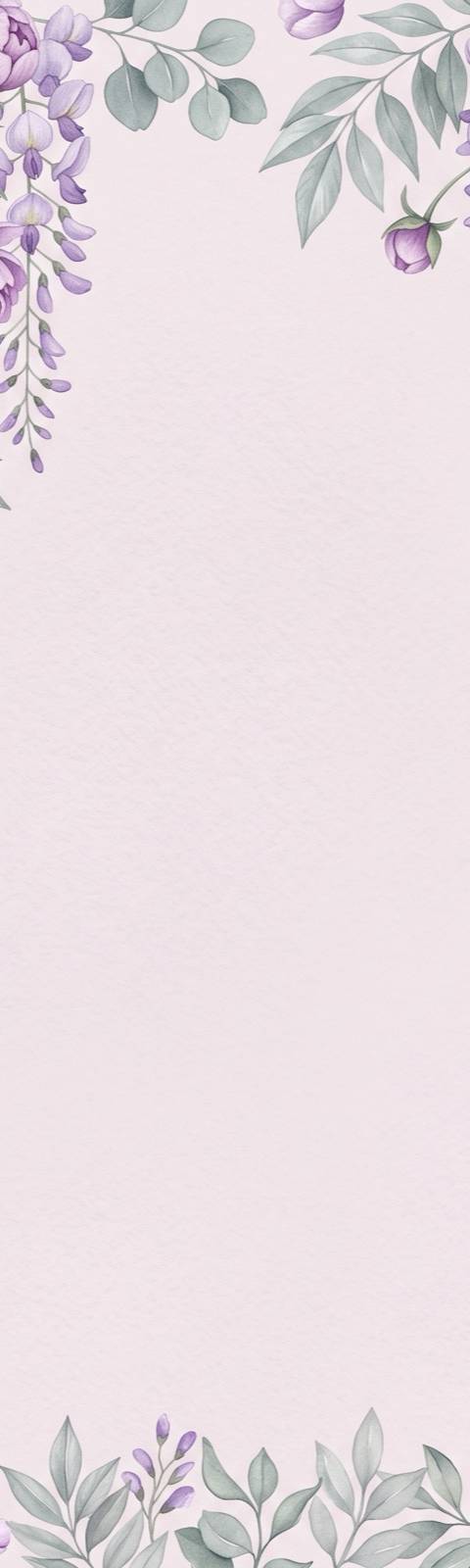 Digital wedding invitation design — Lilac Blossoms